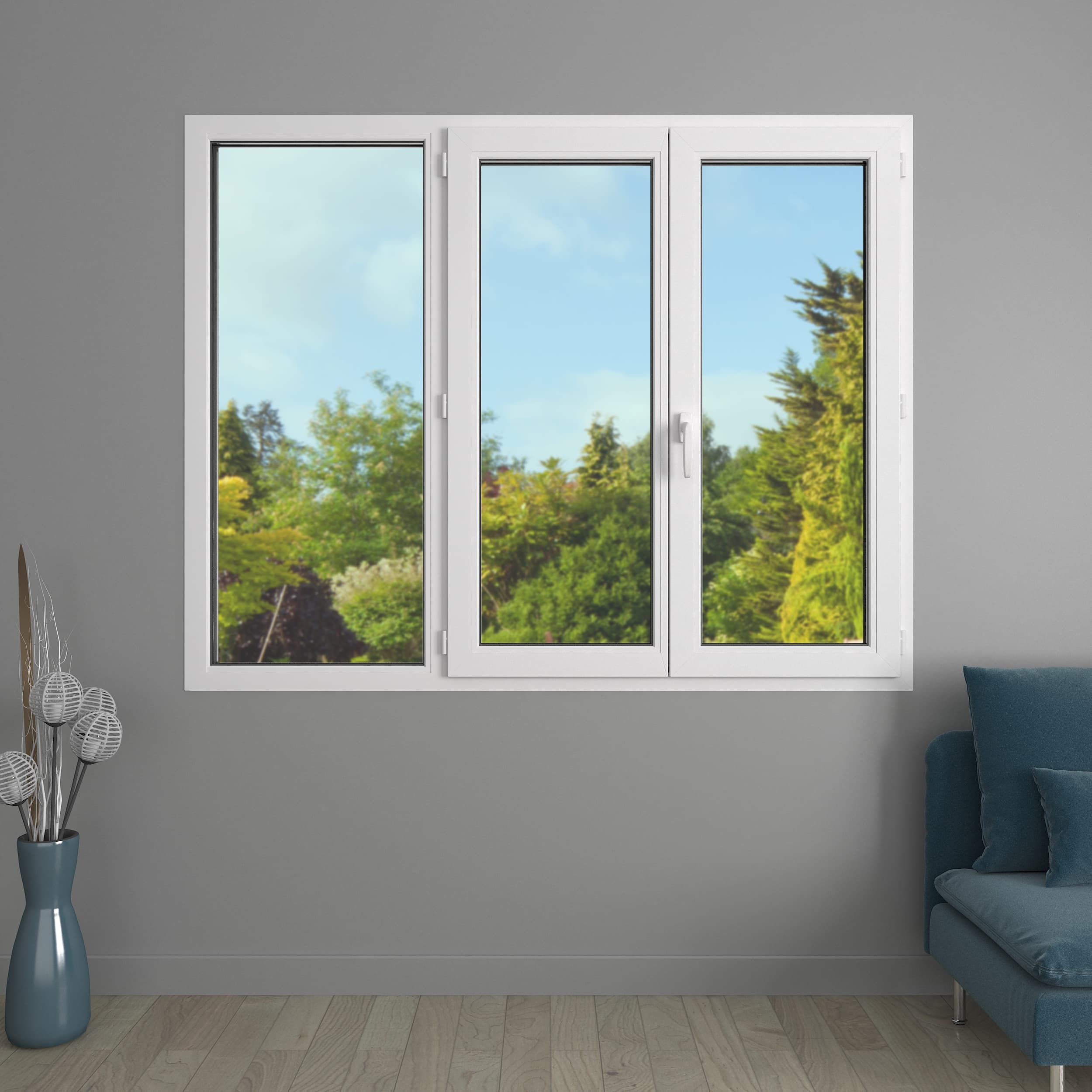 Fenêtre 3 vantaux PVC | Gamme Audace
